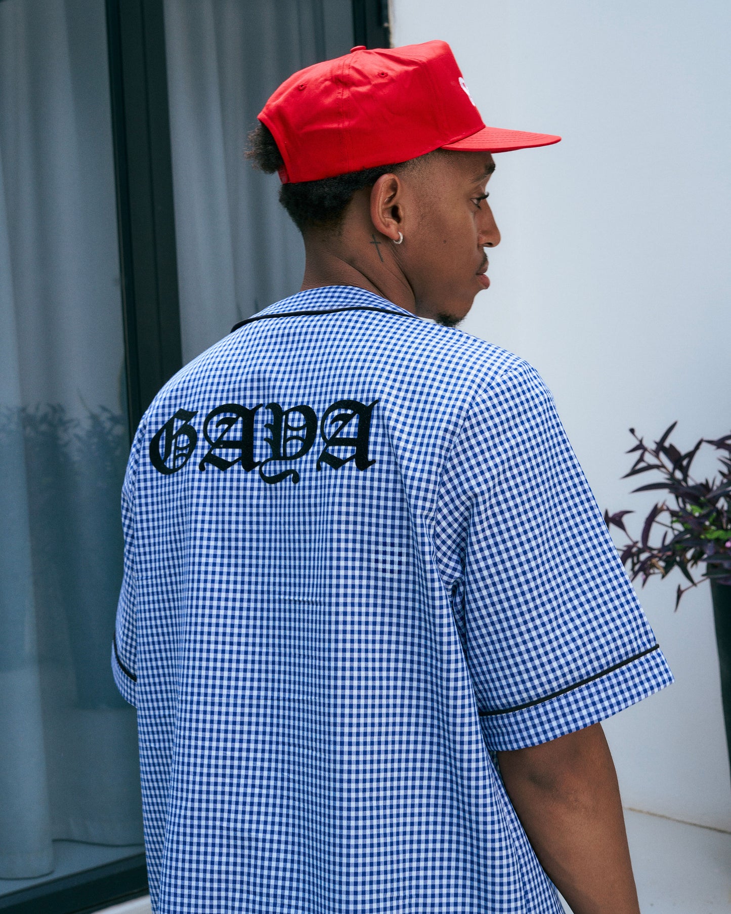 Flannel baseball shirt