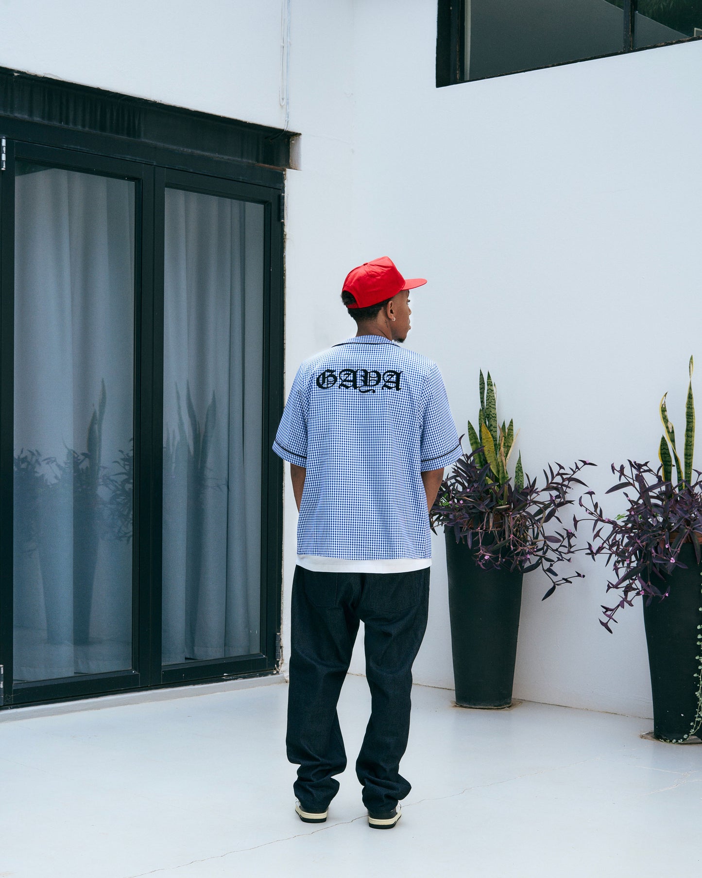 Flannel baseball shirt