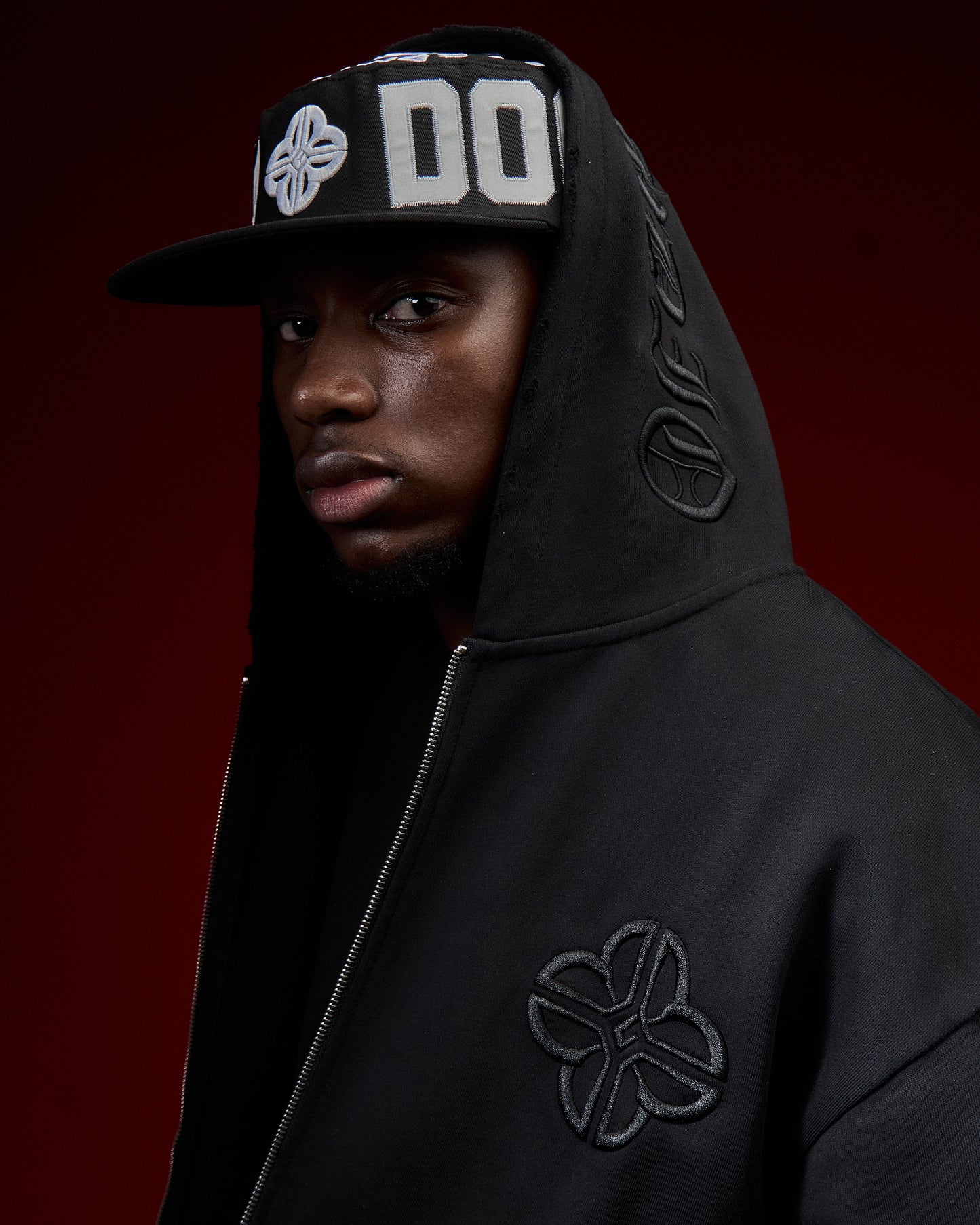 Red label hoodie
