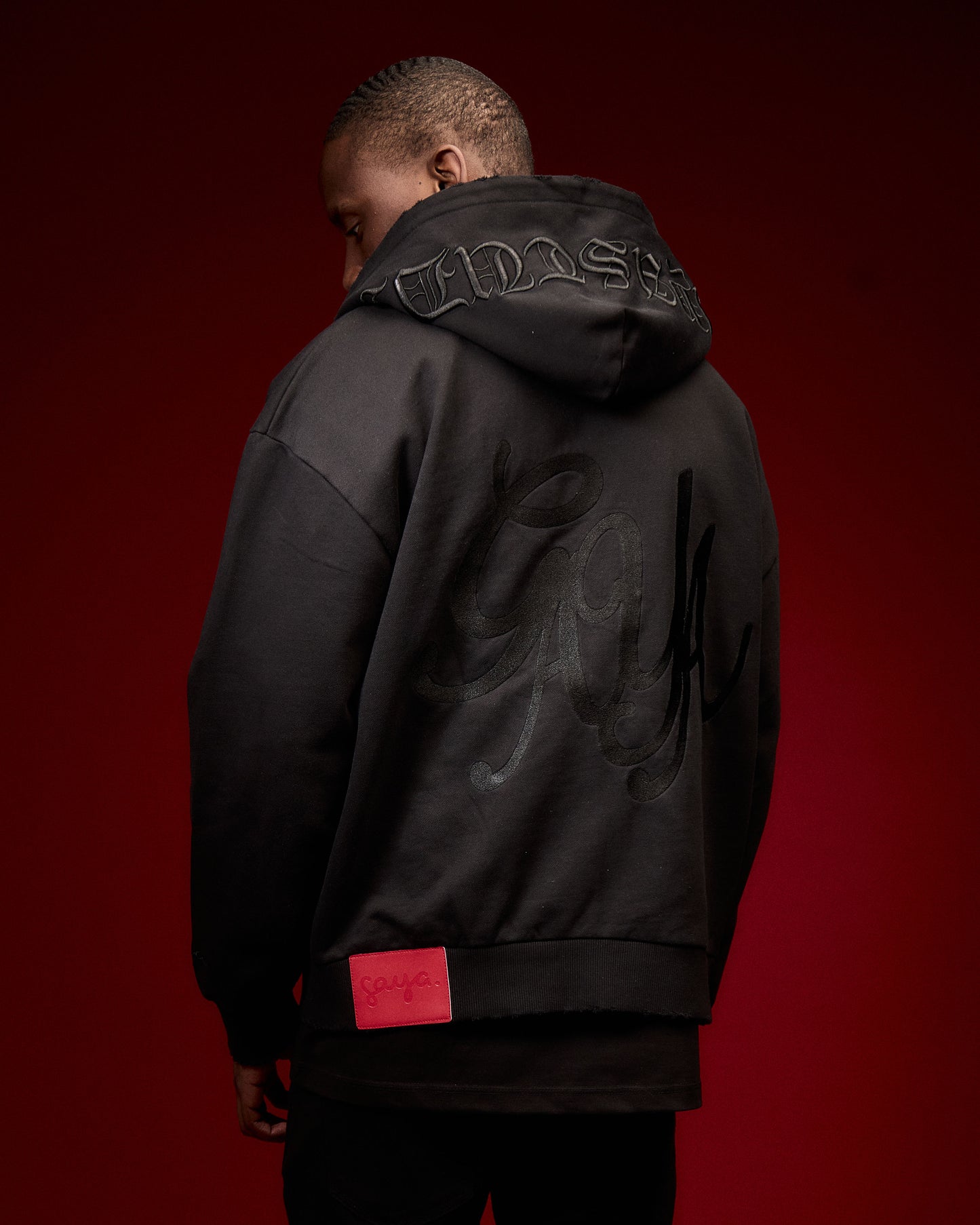 Red label hoodie